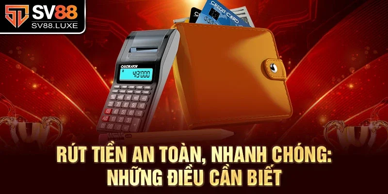 Rút tiền an toàn, nhanh chóng: Những điều cần biết